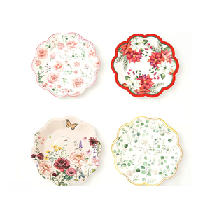 Wholesale Disposable Paper Plates Flower Shaped Plates Party Tableware and Paper Plates - Product Image 1