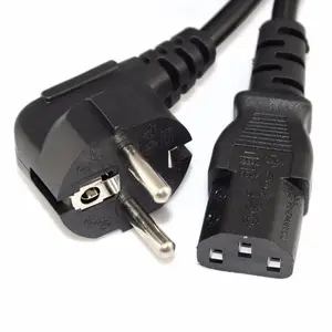 vde standard power cord EU 2pin power european plug with IEC C13 connector Power cable