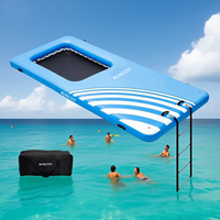 Chine Géant 10 Personne Flottant Plate-Forme De Bain Piscine Flotteurs pour Adultes Îles De Fête Gonflables avec Échelle