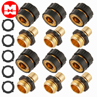 MAXIWORLD Nouvel adaptateur de tuyau en laiton durable 3/4'' à connexion rapide universelle, écologique et facile à installer pour tuyau d'arrosage de jardin