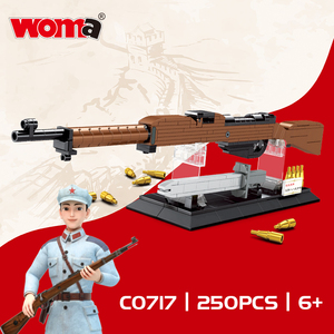 Bộ đồ chơi WOMA TOYS trang trí nhà cửa, mô hình súng quân sự, đồ chơi nhựa, mô hình súng ngắn Trung Quốc, vũ khí, bộ lắp ráp bằng gạch, trò chơi lắp ráp - Product Image 6