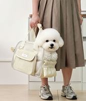 Sac de transport carré léger, respirant et réglable pour petits chiens et chats – Accessoire de voyage extérieur