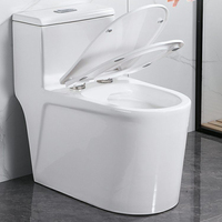 Toilettes de luxe en céramique blanche, WC monobloc, ensemble sanitaire, siège de toilette, cuvette de toilette pour salle de bain d'hôtel