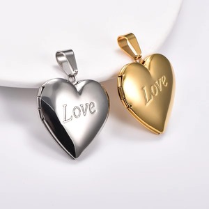 Collar con Colgante de Acero Inoxidable en Forma de Corazón Abrible para Fotos, para Mujeres y Hombres, Caja para Fotos, Cadena con Dijes, Joyería de Metal - Product Image 4