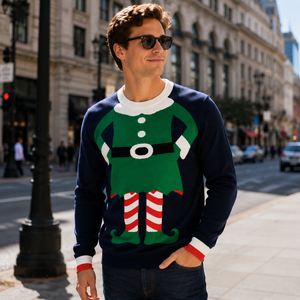 <span class=keywords><strong>Pull</strong></span> de Noël <span class=keywords><strong>moche</strong></span> personnalisé de haute qualité, imprimé en 3D, pour couple, motif Père Noël amusant, vente en gros - Product Image 3