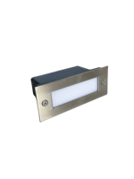 Nueva Lámpara LED de Escalón para Exteriores, Impermeable, Empotrada en la Pared, para Escaleras y Esquinas, Lámparas de Pared Modernas para Exteriores