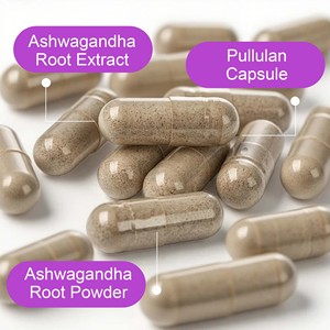 Cápsulas de Ashwagandha OEM ODM con Pimienta Negra y Extracto de Ashwagandha que Favorecen el Equilibrio Metabólico y la Regulación de la Energía - Product Image 4