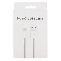 Белая бумажная коробка для передачи данных с Type C на Type-C Micro USB V8, упаковка для быстрой зарядки кабеля, упаковка для мобильного зарядного устройства, розничная упаковка