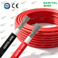 Cable Solar Fotovoltaico de Doble Núcleo de 4 mm, Cable de Alimentación de 6 mm², Cobre Estañado XLPO, Rollo de 100 Metros con Certificación TUV para Uso Industrial