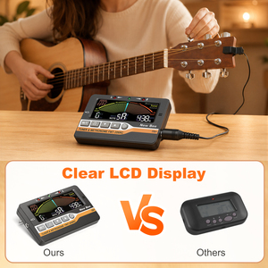 Metrónomo <span class=keywords><strong>Digital</strong></span> 3 en 1 Recargable <span class=keywords><strong>con</strong></span> Función Tap Tempo, <span class=keywords><strong>Afinador</strong></span> Cromático y Generador de Tonos para Guitarra, Bajo y <span class=keywords><strong>Violín</strong></span> - Product Image 2