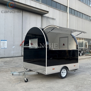 Prix d'usine CE DOT Kiosque à hot-dogs et snacks, chariot de cuisine mobile de rue, remorque ronde compacte pour la restauration et la concession - Product Image 4