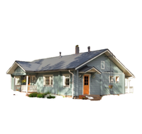 Maisons modulaires triples extra-larges de qualité supérieure, entièrement finies, grande maison modulaire de 100 m² avec module de chambre séparé pour villa en pleine campagne