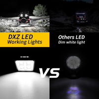 Barra de Luz LED de Aluminio DXZ de 4 Pulgadas, 72W, 9-80V, Haz de Luz Amplio para Camiones, Autobuses y Embarcaciones Todoterreno - Nuevo