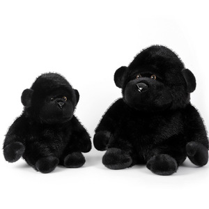 Peluche Gorille Populaire, <span class=keywords><strong>Jouet</strong></span> en Peluche Réaliste Gorille Noir, Poupée en Peluche Mignonne et Douce, Cadeau de Vacances, Vente en Gros - Product Image 1