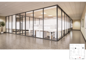 Moderne Minimalistische Kantoorruimte Grafisch Ontwerp Renderings Bouwtekeningen Deskundige Ontwerpdiensten - Product Image 2