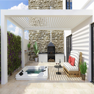 Pergola Bioclimatique Motorisée en Aluminium <span class=keywords><strong>Prix</strong></span> Usine - Kits Pergola <span class=keywords><strong>6x3</strong></span> pour Extérieur - Product Image 6