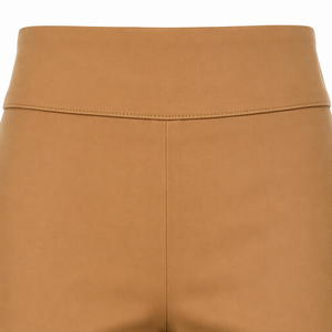 Pantalones de mujer con paneles geométricos y incrustaciones de diamantes. Costuras en contraste, cintura ancha, silueta de campana espectacular - Product Image 4