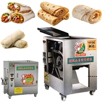 Machine à tortillas industrielle anti-rayures entièrement automatique pour roti, crêpes, feuilles de pâtisserie, wraps et burritos mexicains au poulet