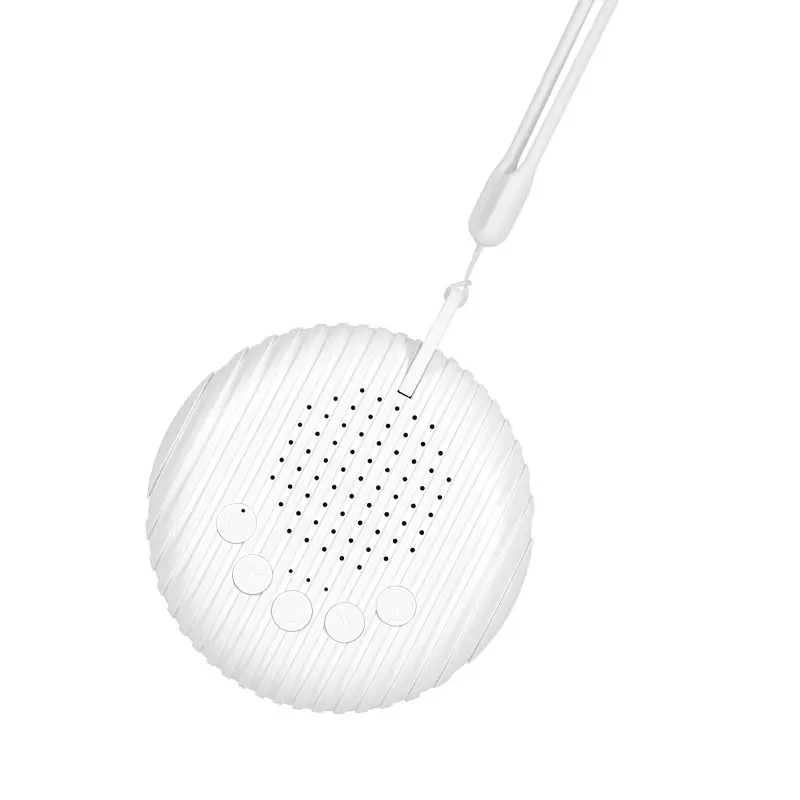 Dispositivo de música con sonido para bebés, dispositivo de luz nocturna con sonido calmante y temporizador de sueño, con carga USB, color blanco