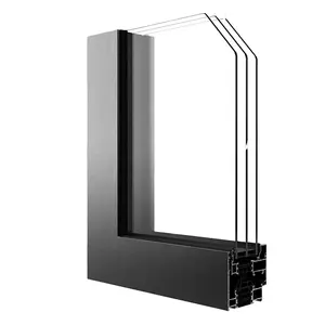 Customized Top Heat Insulating Thermal Break Aluminum Frame Sliding window and doors with tempered glass