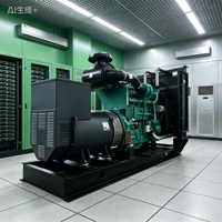 Groupe électrogène diesel silencieux à châssis ouvert Yuchai de haute qualité 50-300 kVA, triphasé, démarrage automatique ATS