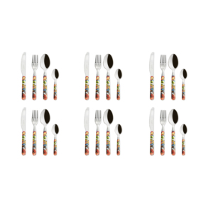 Set di posate Excelsa 24 pezzi in acciaio Kimono multicolore - Product Image 4