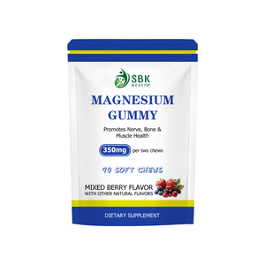 Gomitas de Magnesio Natural OEM con Sabor a Bayas Mixtas, Promueve la Salud de los Huesos y los Músculos, Promueve un Sistema Nervioso Saludable - Product Image 1