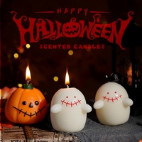 Bougie d'aromathérapie créative pour Halloween, parfumée et faite à la main, cadeau pour la décoration d'ambiance de fête, personnalisation possible