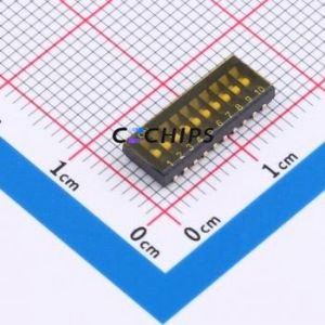 DU-10P DIP Switch SMD,P=1.27mm Switch Single Pole Single Throw 10 1.27mm 25mA - Product Image 1