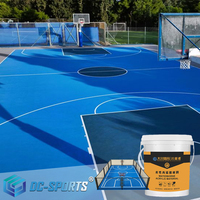 Système de revêtement de sol sportif extérieur professionnel en acrylique élastique pour terrain de basket-ball