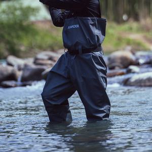 WST Waders de pêche combinaison de <span class=keywords><strong>chasse</strong></span> 3 couches imperméable respirant Wading pantalon taille poitrine pêche à la mouche - Product Image 3