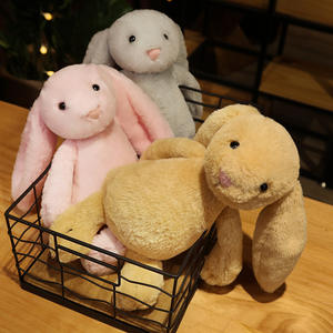 SongshanToys nouvelle Offres Spéciales personnalisé lapin Peluches mignon pâques grande taille poupées en peluche pondéré lapin Animal jouet enfants cadeaux - Product Image 4