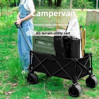 Chariot de camping multifonctionnel pliable pour extérieur, idéal pour marché nocturne, camping, et usage industriel