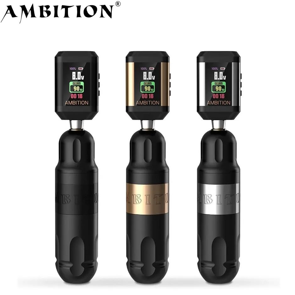 AMBITION TATTOO タトゥーマシン + ワイヤレスバッテリー
