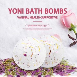 Bombe de bain détoxifiante Yoni à l'odeur de fleurs, colorant pour bain, herbes biologiques, étiquette privée, vente en gros, service de prise de vue - Product Image 3
