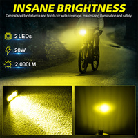 Ensemble de phares LED de conduite antibrouillard à faisceau spot de 20 W, 3 pouces, pour moto tout-terrain, vélo électrique, Surron LBX, Segway X160, Talaria R, Mx4
