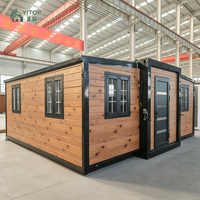 Casa Contenedor Expandible de 10 pies, 20 pies, 30 pies, 40 pies, Techo Impermeable, Casas Modulares Prefabricadas, Espacio de Oficina Móvil, Casa Plegable