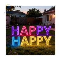 Lettre lumineuse géante LED en acier métallique pour événements extérieurs, anniversaires, mariage, fête, chiffres 0-9, enseigne électronique de 4 pieds