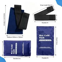 Compresse de gel chaud et froid réutilisable de qualité médicale, douce et confortable, pour soulager les douleurs musculaires, stérile