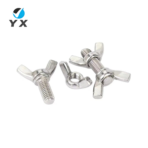 Boulon <span class=keywords><strong>à</strong></span> oreilles <span class=keywords><strong>à</strong></span> vis papillon personnalisable avec écrou zingué et écrous <span class=keywords><strong>à</strong></span> œil <span class=keywords><strong>à</strong></span> tête <span class=keywords><strong>plate</strong></span> pour applications industrielles - Product Image 1