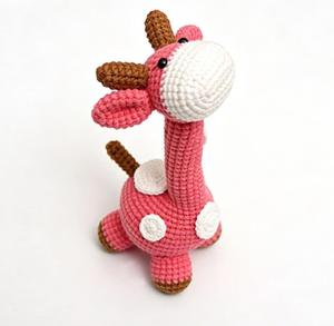 Llavero de Girafo de Ganchillo Hecho a Mano, Adorno Colgante de Lana Tejida, Muñeco de Dibujos Animados - Product Image 3