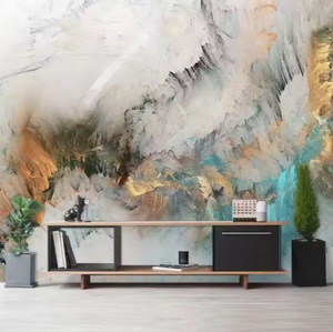 Europäische abstrakte Kunst Wandt uch Persönlichkeit Glück verheißende Wolke Ölgemälde Licht Luxus Hintergrund wand - Product Image 3