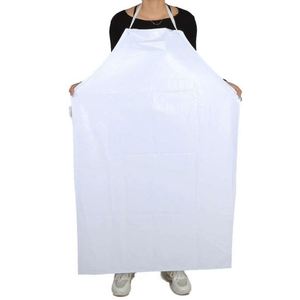 Delantal de PVC Blanco, Duradero, Impermeable y Resistente al Aceite, Delantal Especial para Cocina, Fábrica de Alimentos, Mariscos y Limpieza - Product Image 3