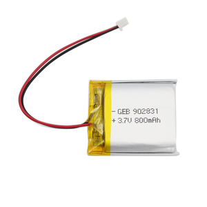 902831 3.7V 800mAh <span class=keywords><strong>Lithium</strong></span> <span class=keywords><strong>Polymer</strong></span> Pin có thể sạc lại Li ion di động cho Tai nghe bluetooth đồ chơi Wearable thiết bị điện tử OEM tùy chỉnh - Product Image 2