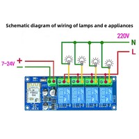 Commutateur de télécommande WiFi sans fil 12V 24V Smart Home à double mode Module relais courant 10A Max 5V Max