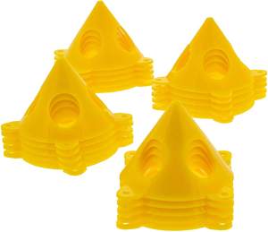 Bview <span class=keywords><strong>Art</strong></span> jaune cône toile et rehausseurs de porte d'armoire acrylique et époxy peinture à verser supports de toile - Product Image 1