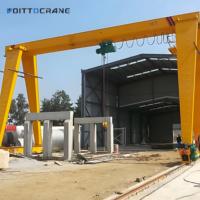 Grúa pórtico monoviga tipo MH de 2 toneladas, 2.5 toneladas, 3 toneladas, 5 toneladas, 10 toneladas, 15 toneladas, 20 toneladas