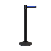 Support en métal de file d'attente avec barrière de ceinture de sécurité rétractable