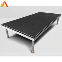 Système de treillis de scène en verre portable, cadre en alliage d'aluminium OEM, support robuste, plateforme modulaire personnalisée, support d'éclairage DJ