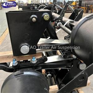 ALEEAO Trailer <strong>Air</strong> <strong>Bag</strong> Suspension with Axles From Genron Trailer Parts <strong>Factory</strong> Used for Flatbed Truck Semi Trailer